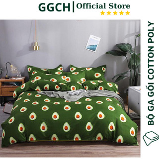 [XẢ HÀNG] Sét 5 món vỏ chăn ga gối cao cấp Mẫu Bơ xanh (Ibox để lựa thêm mẫu nha)