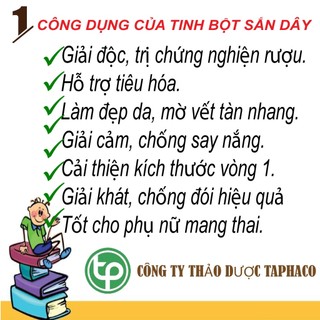 Tinh bột sắn dây nguyên chất - tấn phát