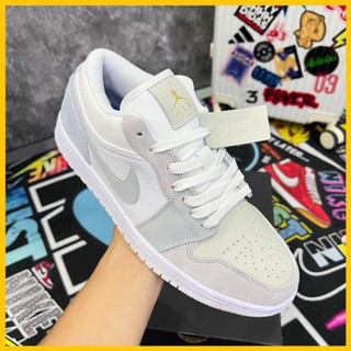 Giày Jordan cổ thấp, Giày thể thao JD Paris xám xanh SC cổ thấp nam nữ hàng full Box Bill