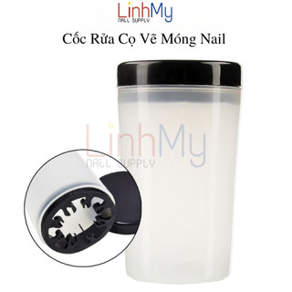 Cốc vệ sinh cọ vẽ móng, rửa cọ nail chuyên dụng - cốc vệ sinh cọ vẽ móng nail - dụng cụ không thể thiếu cho thợ nail.