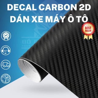 Decal cacbon đen dán xe máy ô tô. Khổ 60cm dài 1 mét