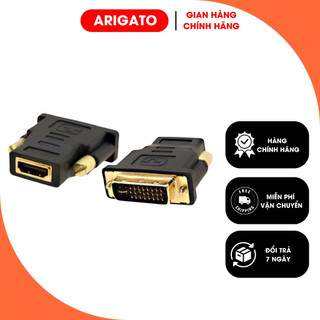 Sỉ 14K - Đầu Chuyển DVI Chuẩn 24+1 Sang HDMI Đầu Đực Sang Cái Giá Rẻ ARIGATO