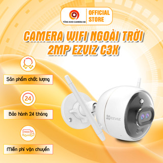 Camera wifi ngoài trời 2mp ezviz c3x - camera tông kho camera tích hợp ai, báo động hàng chính hãng, bảo hành 24 tháng