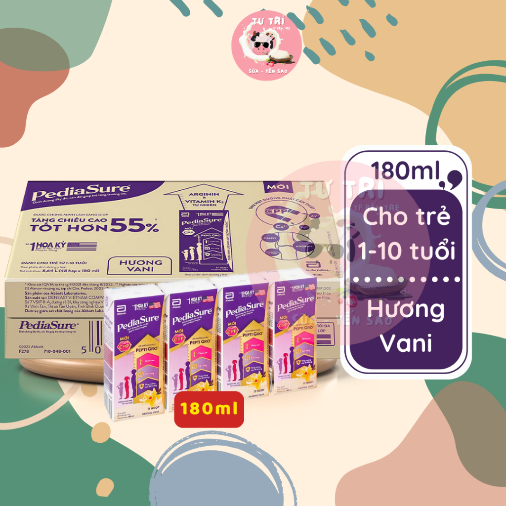 Sữa Pediasure Abbott thùng 48/hộp/180ml.