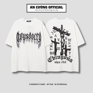Áo thun nam unisex form rộng cao cấp tay lỡ cổ tròn chất cotton dày dặn thoáng mát - An Cường Official 64