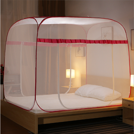 Màn chụp người lớn - Mùng chụp tự bung gấp gọn Mộc Chi - Không Viền - Hàng Loại 1