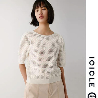 [Thanh Lý] Áo Thun Ren Lỗ ICICLE Màu Trắng - Size S - Đã Sử Dụng
