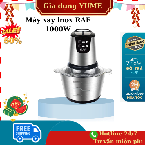 Máy xay thịt RAF với động cơ đồng bền bỉ, tốc độ xoay vòng lớn - R7009