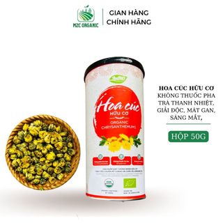 Hoa cúc khô nguyên bông hữu cơ Anbio 50g nguyên chất sạch pha trà hãm nước thanh nhiệt