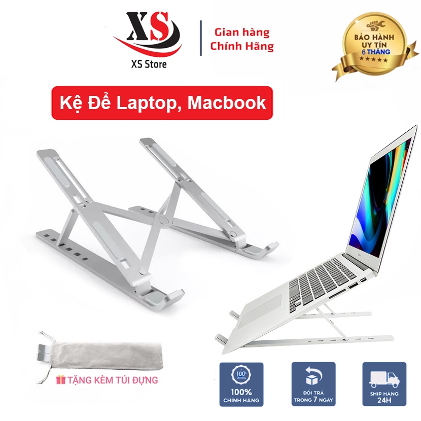 Giá đỡ Laptop, Macbook, Ipad, Có Thể Chỉnh Cao Thấp, Giúp Tản Nhiệt, Chống Mỏi Cổ - XS Store