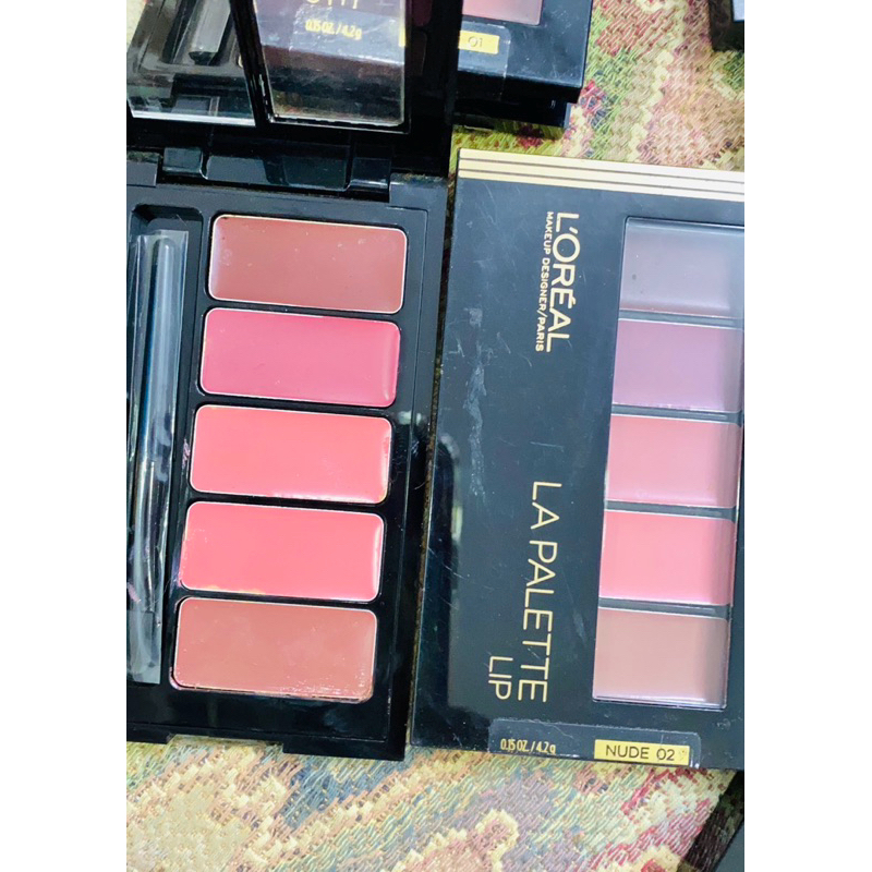 SALEVO -bảng son môi L'oreal 5 màu Trầy mặt