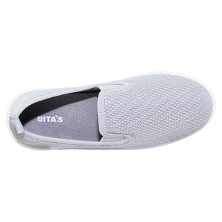 Giày lười nữ Bita's GVW.55 (Đen + Kem + Xám)