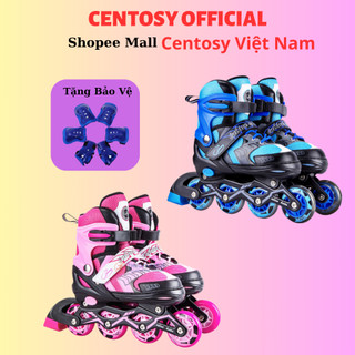 [Tặng Bảo Vệ Tay Chân] Giầy Trượt Patin Cho Bé Centosy Papaison A9 Có Bánh Đèn Phát Sáng