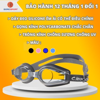 Kính Bơi Giá Tốt Kiếng Bơi Chính Hãng Chống Sương Chống UV Đệm Mắt Cao Su Dây Đeo Êm Ái Cleacco SG8100 Boro Sport
