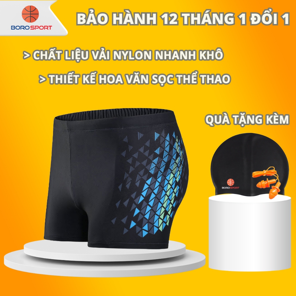 Quần bơi nam Cleacco diamond chất liệu polyester spandex BORO SPORT