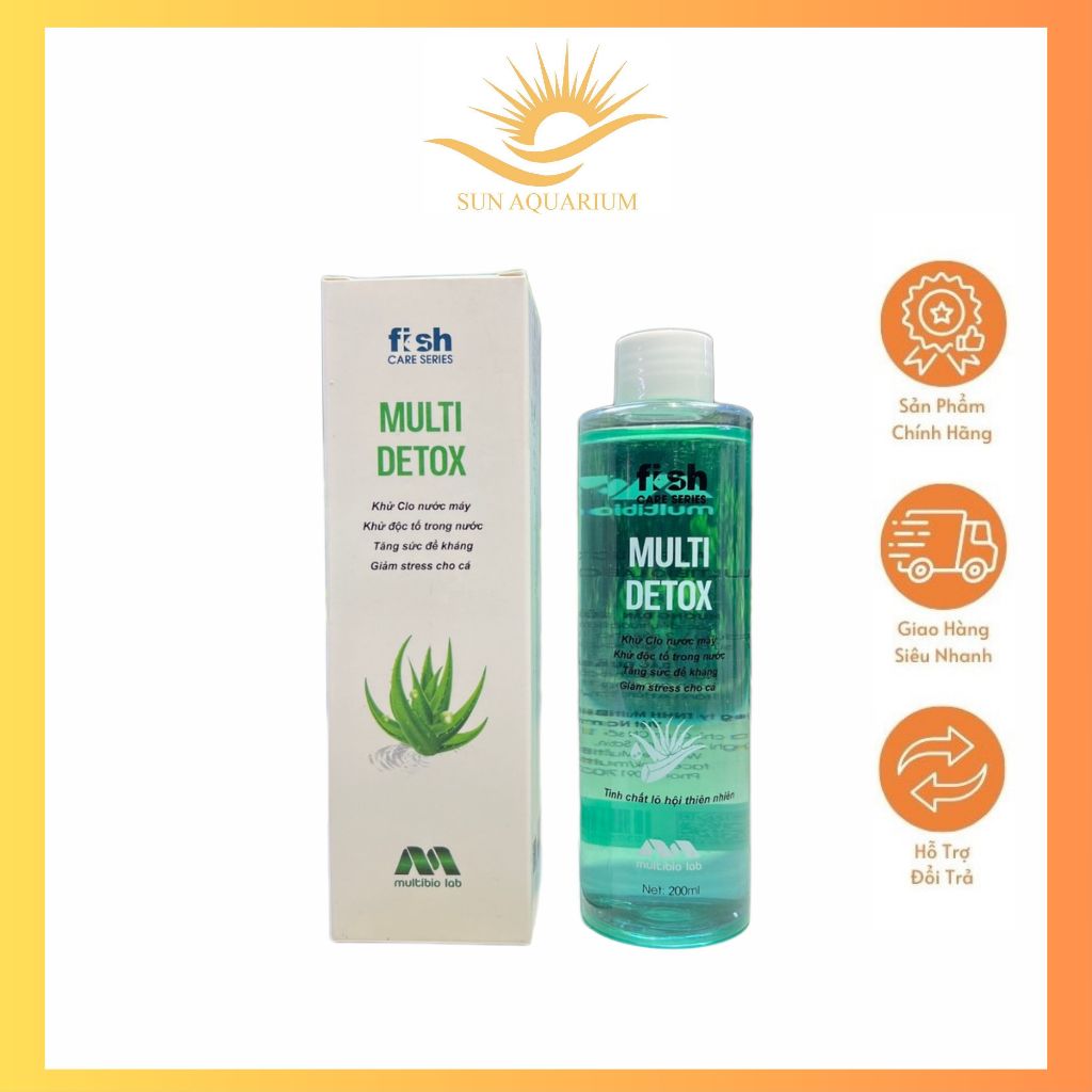 Multi Detox - Khử Độc Nước Bể Thủy Sinh An Toàn Hiệu Quả