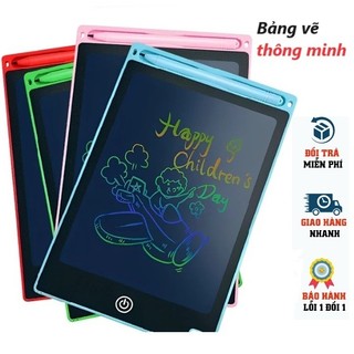 (HCM) - Bảng viết thông minh LCD đa sắc tự xóa 8.5 inch 10 inch 12inch cho bé tập vẽ, viết