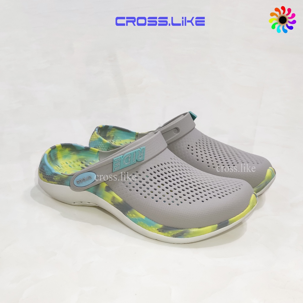 Dép sục nam nữ - GIÀY DÉP CLOG UNISEX CROSS LITERIDE 360 , sục nhựa siêu bền, đi mưa, nhiều màu,