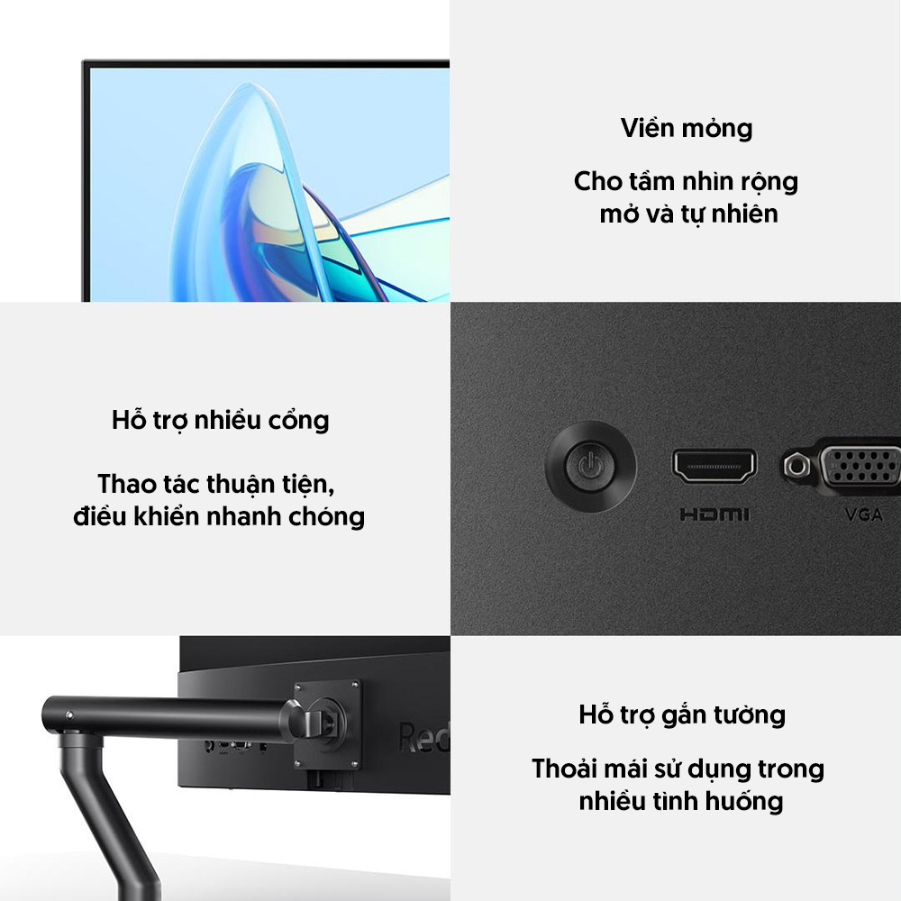 Màn Hình Máy Tính PC Redmi A22 21.45 inch/ 23.8 inch 100Hz/ 27 inch Full HD/ 2K/ A27Q - Đồ Họa Siêu Mượt, Chơi Game Chất | BigBuy360 - bigbuy360.vn
