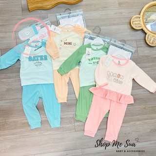 MOON bộ lẻ size dài tay thu đông cho bé từ 6 tháng