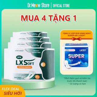 COMBO 4 Băng Vệ Sinh Hàng Ngày LXSoft Hàn Quốc 20 miếng/155mm Siêu mỏng chỉ 1mm Siêu mềm mại