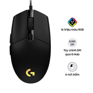 Chuột gaming Logitech G102 Gen2 Lightsync - Bảo hành 24 tháng