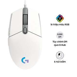 Chuột gaming Logitech G102 Gen2 Lightsync - Bảo hành 24 tháng