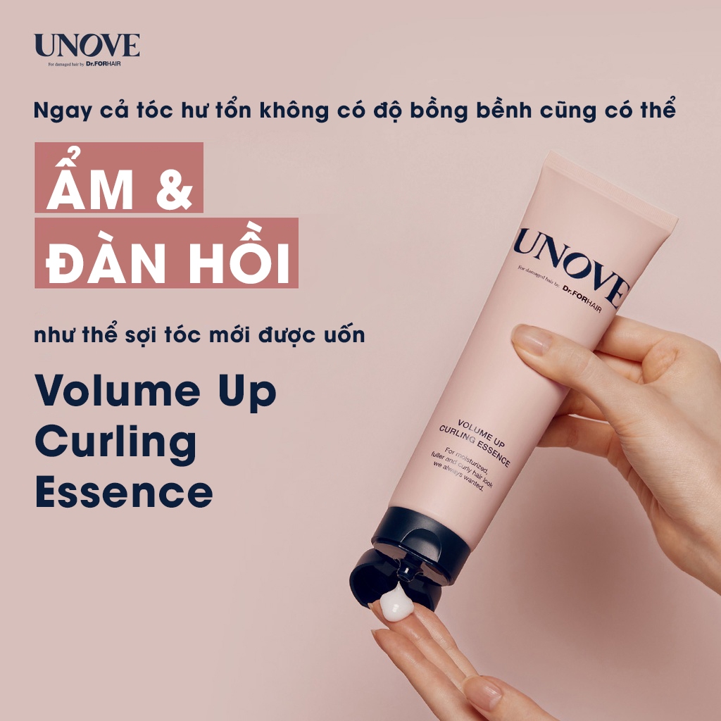 Tinh chất uốn tóc tăng độ dày cong cho tóc DR.FORHAIR UNOVE Volume Up Curling Essence 147ml