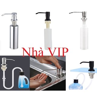 Bình Đựng Nước Rửa Chén Inox, Xà bông nhấn chậu