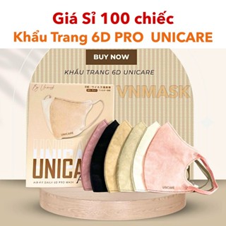 [Giá sỉ 100 Cái] Khẩu trang 6D PRO UNICARE, hàng cao cấp chính hãng UNI MASK vnmask