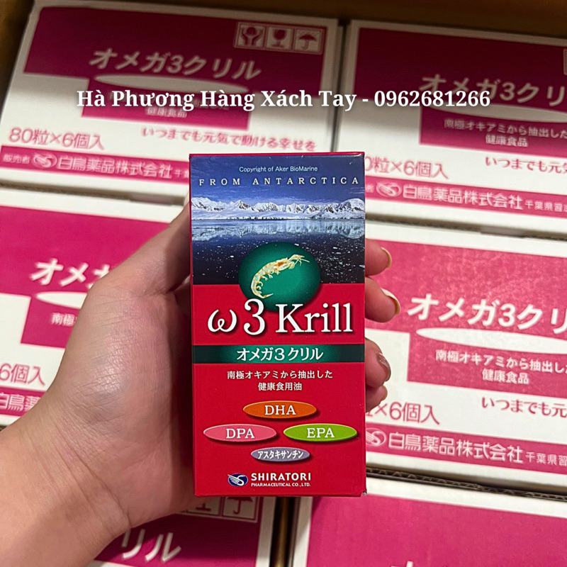 Dầu Nhuyễn Thể OMEGA 3 KRILL NHẬT BẢN