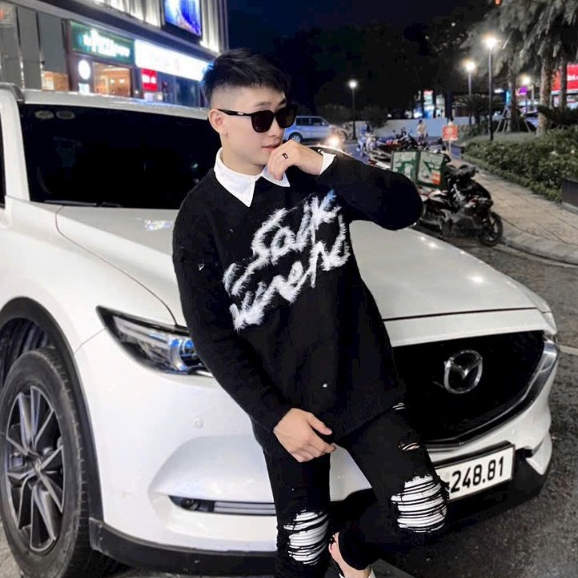 Áo len Sanlaure Quảng Châu họa tiết thêu xù dành cho boy phố new 2024.