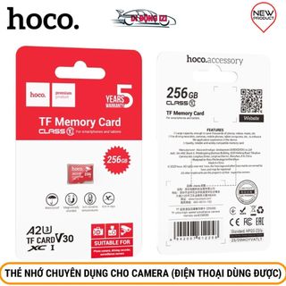 Thẻ nhớ 256gb/ 128gb tốc độ cao cho camera, điện thoại, máy tính bảng, thẻ hoco tf memory card micro sd hc