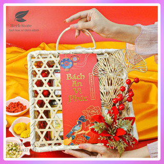 Hộp quà trà hoa thảo mộc, set quà trà Tết