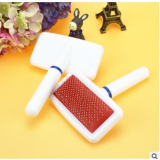 Lược cán nhựa hình chữ nhật chải lông chó mèo siêu tiện lợi