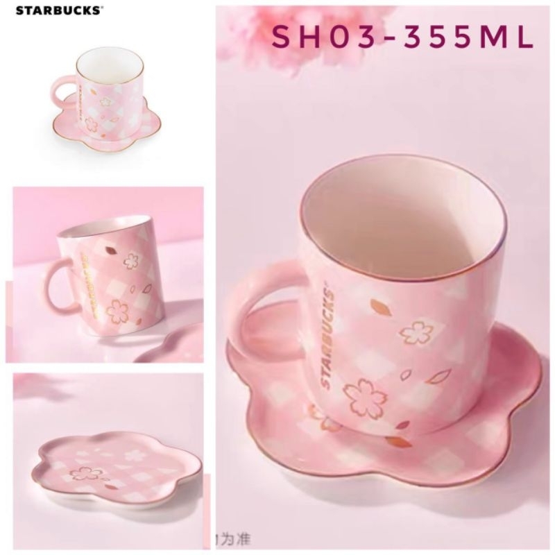 Bình Giữ Nhiệt Ly Sứ Starbucks BST Sakura_Hoả Tốc HCM