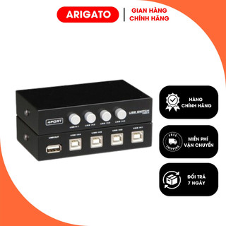 Bộ Chia Máy In 1 Ra 2 1 Ra 4 Dùng Cho Nhiều Máy Tính Dùng Chung 1 Máy In Cực Kỳ Tiện Lợi ARIGATO