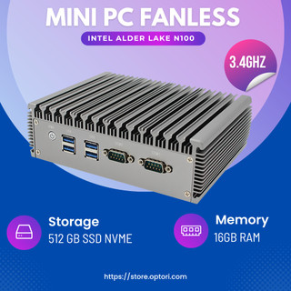 Máy tính công nghiệp – Máy chủ Server – Mini PC Fanless – Intel NUC N100i