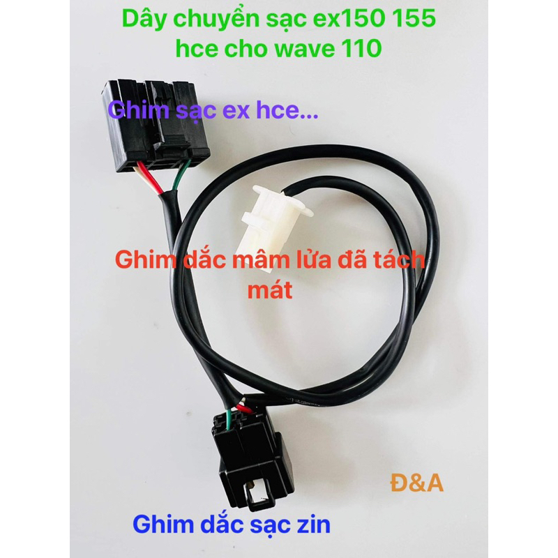 Dây chuyển sạc ex150 155 hce cho wave 110