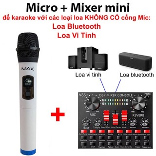 Micro Không Dây Max 21, Pin Sạc Đa Năng, Âm Thanh Chuẩn, Hát Hay