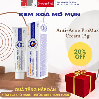 Kem dưỡng giảm mụn, ngừa thâm, Tái Tạo Da Decumar Anti-Acne Promax Cream 15g