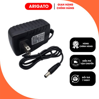 Nguồn 12V 1A 2A Chân Thường 5.5*2.5 Chân Kim 1.35*3.5mm ARIGATO