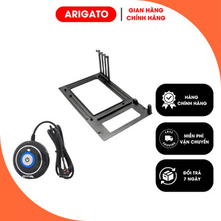 Đế Bắt Main Mèm Nút Nguồn Máy Tính Power LED 80cm - Nút Nguồn Dán Tròn Aone Chất Lượng Cao Giao Màu Xanh Hoặc Đỏ ARIGATO