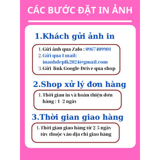 COMBO IN ẢNH 13X18 ÉP LỤA