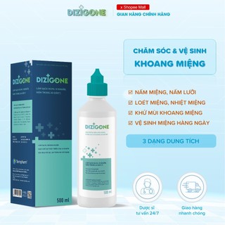 Nước súc miệng kháng khuẩn DIZIGONE xử lý nấm miệng, loét miệng, nhiệt miệng, hôi miệng