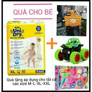 🤗 HCM 🤗 CHỌN QUÀ TẶNG 👉 Tã quần Unidry có vạch chỉ thị thay tã size M74 / L68 / XL60 / XXL54 miếng ( HSD : 2026 )