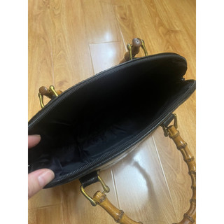 Túi da thật dập vân quai trúc 2hand