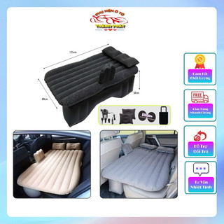 Đệm hơi ô tô, nệm hơi nhung xe hơi 4 5 7 chỗ cao cấp loại 1 tặng kèm bơm điện và bộ gối miếng vá dự phòng.