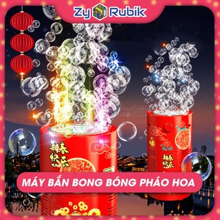 Máy thổi bong bóng pháo hoa tự động có đèn led- loa thổi pháo hoa bong bóng trang trí vui nhộn đón tết