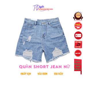 quần short jean nữ RÁCH 2 BÊN CÀO TƯA, quần đùi nữ rách bụi dáng quần mặc thời trang mới 02KH